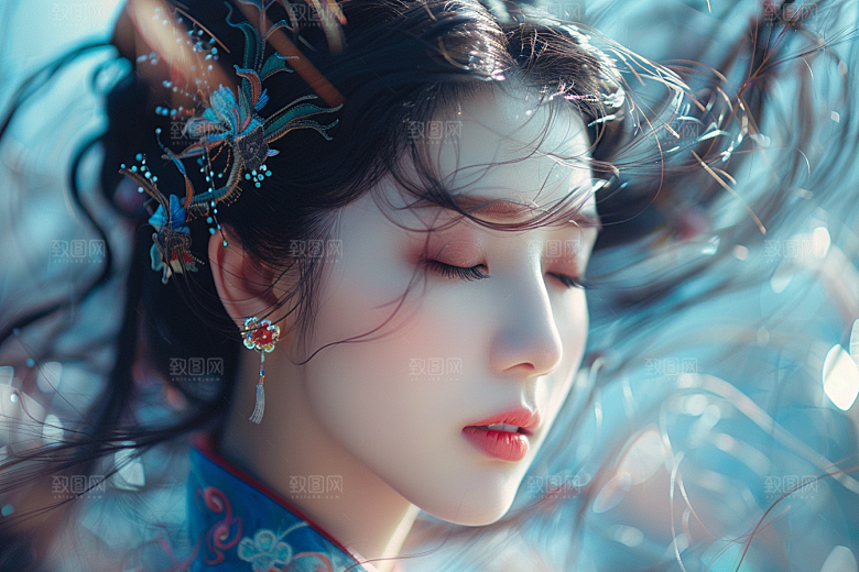 妆造发型美妆艺术摄影图