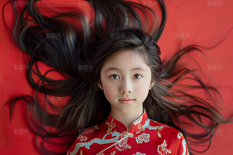 妆造发型写真艺术发型摄影图