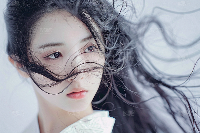 妆造发型彩妆写真摄影图