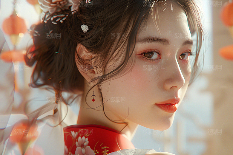妆造发型美妆高清摄影图