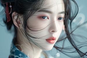 妆造发型人物写真摄影图
