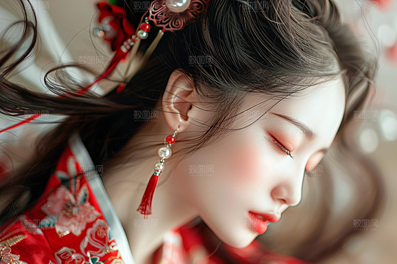 妆造发型美妆造型美妆摄影图