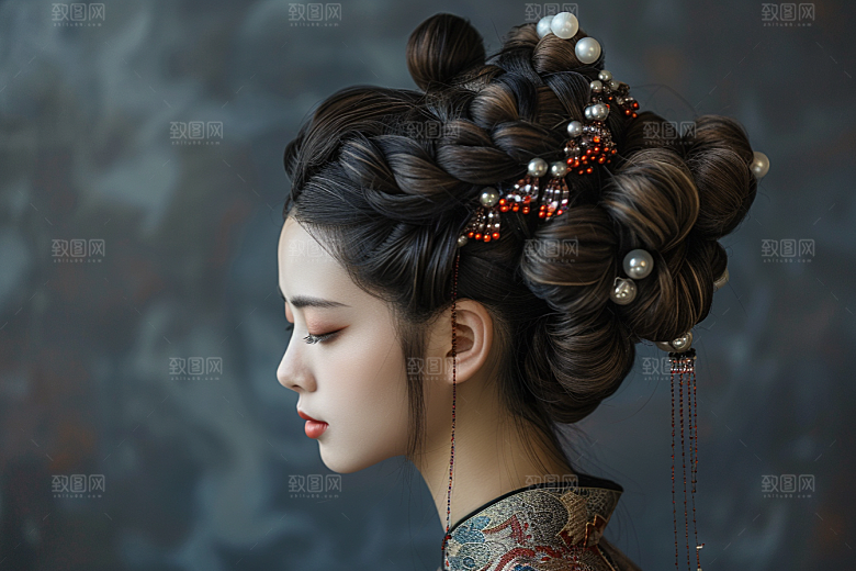 妆造发型美妆造型美妆摄影图