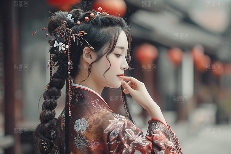 妆造发型写真艺术摄影图
