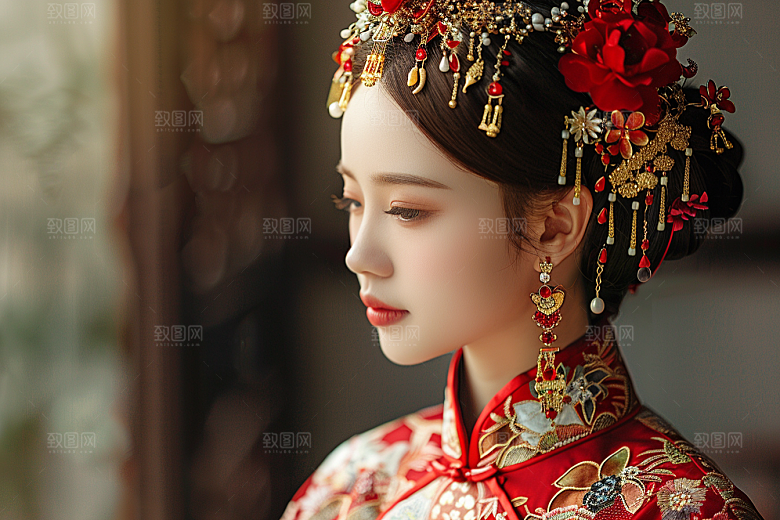 妆造发型肖像艺术摄影图