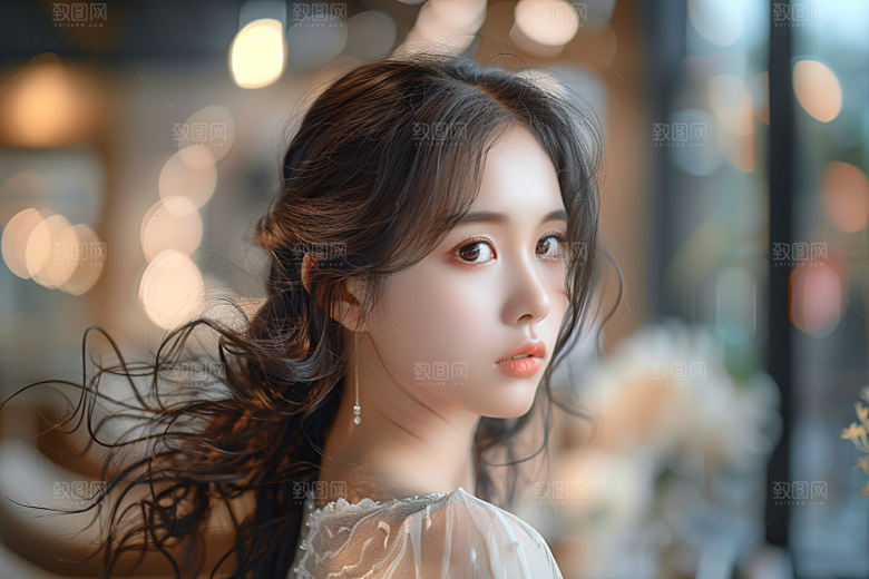 妆造发型唯美艺术摄影图