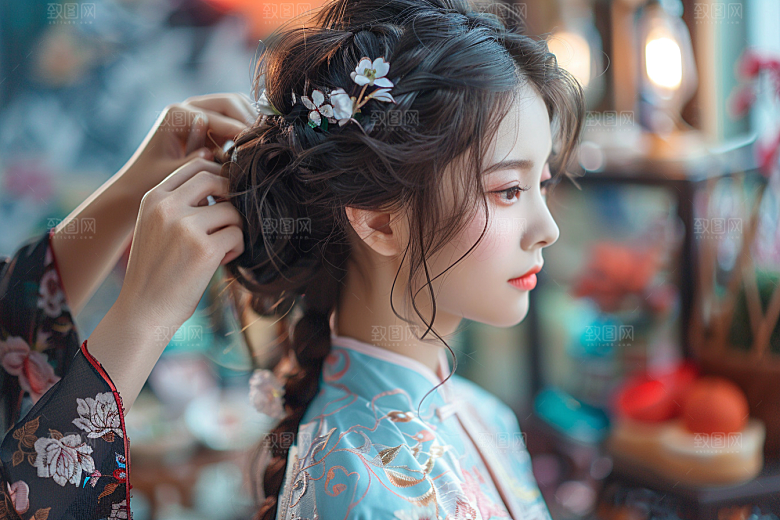 妆造发型高清艺术摄影图