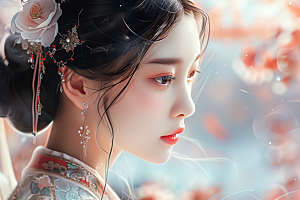 妆造发型彩妆美妆造型摄影图