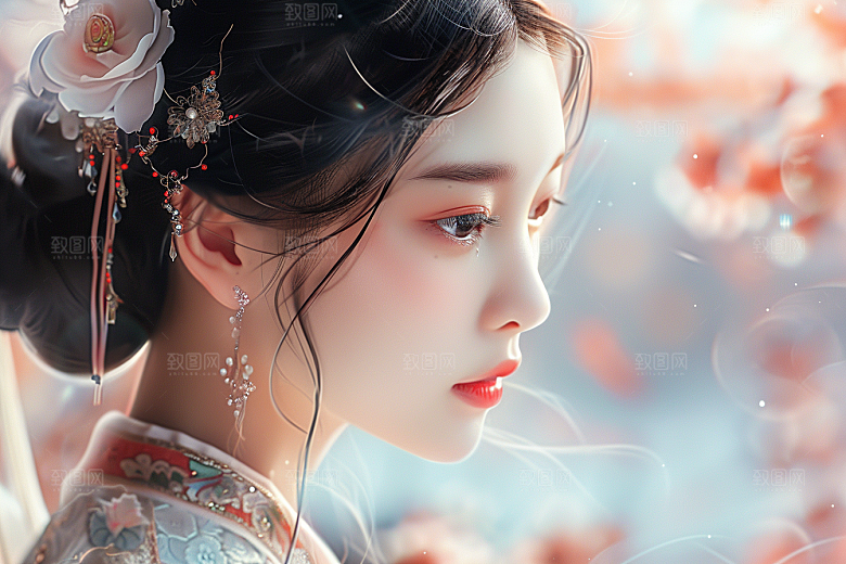 妆造发型彩妆美妆造型摄影图