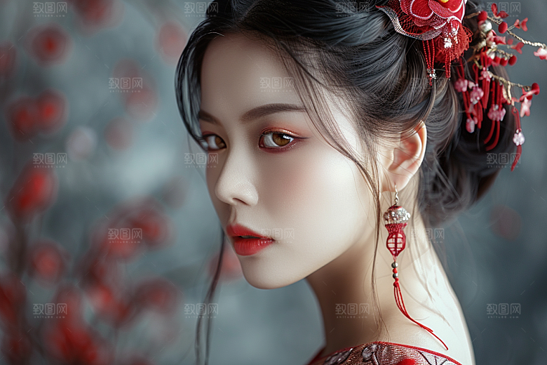 妆造发型美妆艺术摄影图