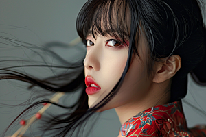 妆造发型彩妆美妆造型摄影图