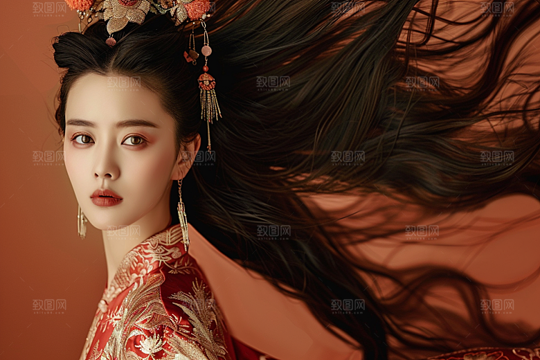 妆造发型彩妆艺术摄影图