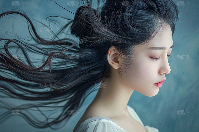 妆造发型美妆写真摄影图