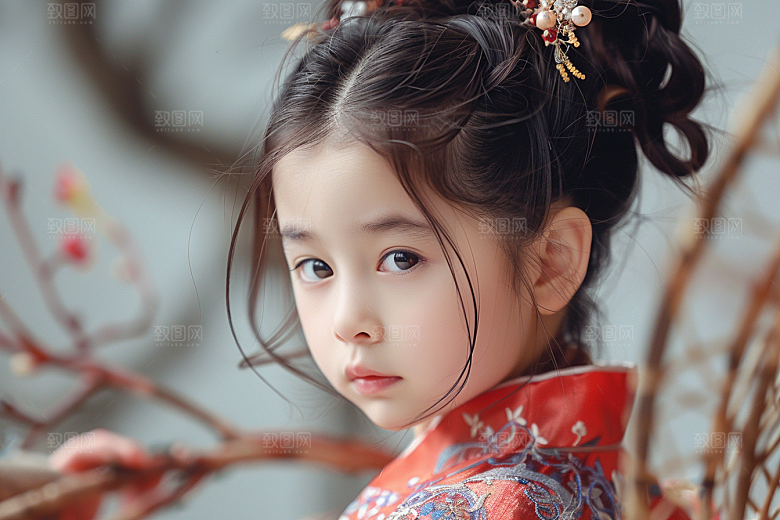 妆造发型美妆肖像摄影图