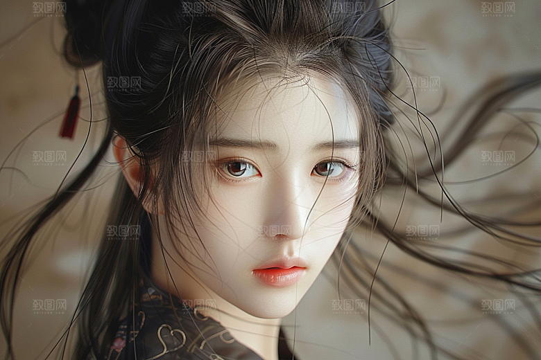 妆造发型美妆造型彩妆摄影图