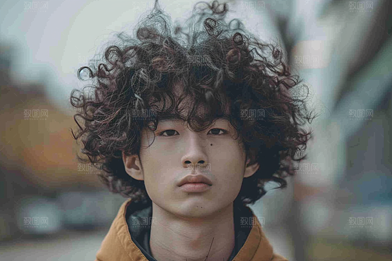 妆造发型艺术发型写真摄影图