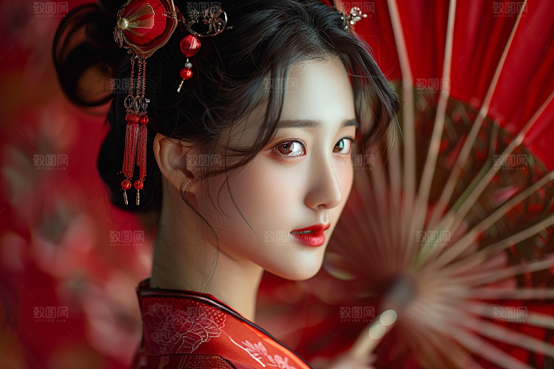 妆造发型高清艺术摄影图