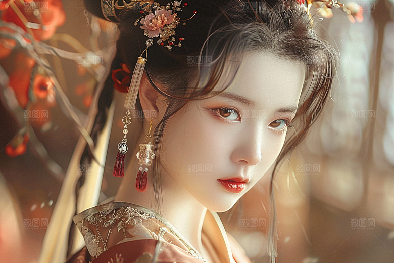 妆造发型彩妆人物摄影图