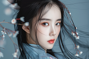 妆造发型肖像彩妆摄影图
