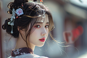 妆造发型写真美妆造型摄影图