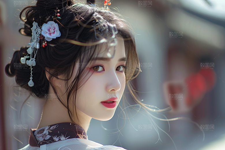 妆造发型写真美妆造型摄影图