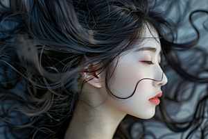 妆造发型彩妆艺术摄影图