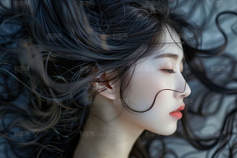 妆造发型彩妆艺术摄影图