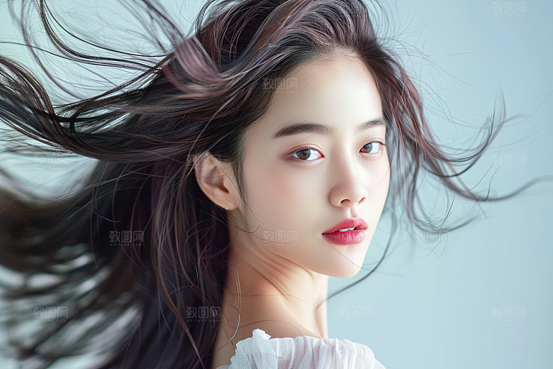 妆造发型肖像唯美摄影图