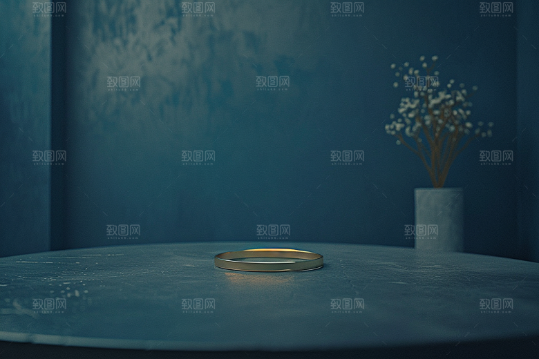 翡翠首饰晶莹剔透珠宝摄影图