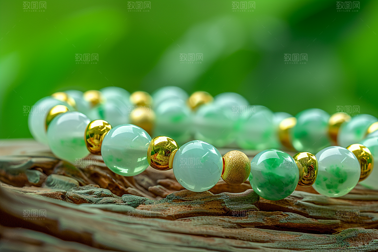 翡翠首饰大气精致摄影图