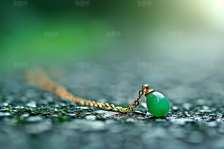 翡翠玉石装饰奢华摄影图