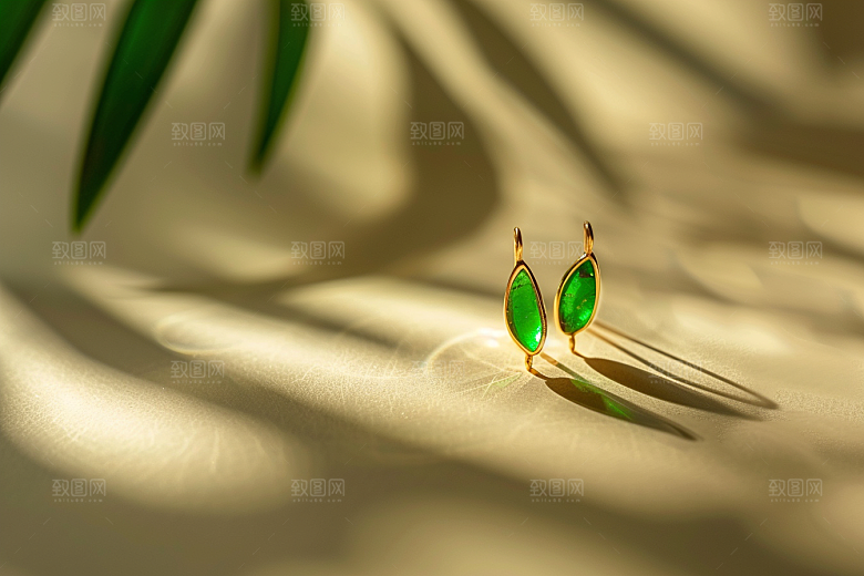 翡翠玉石富贵精美摄影图