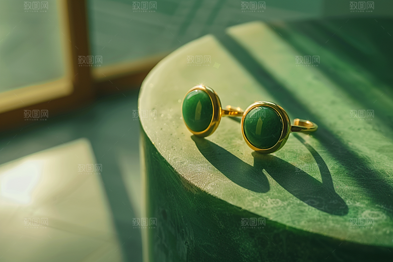 翡翠玉石奢华高清摄影图