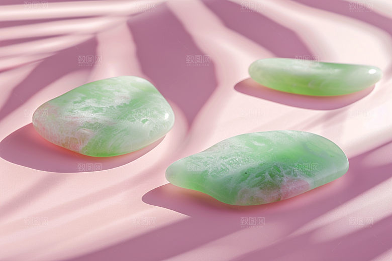翡翠玉石精美艺术摄影图