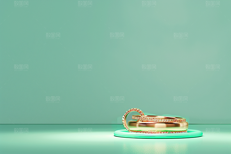 翡翠玉石富贵精致摄影图