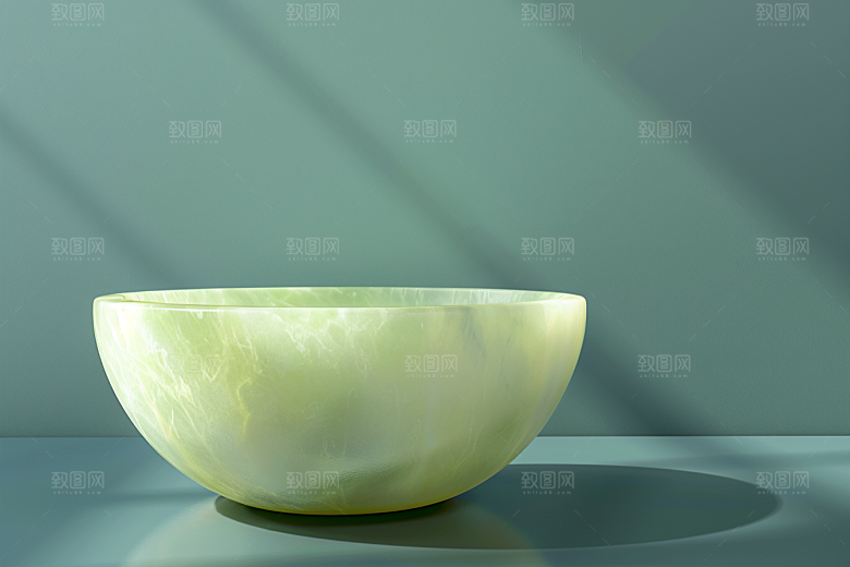 翡翠玉石装饰翠绿摄影图