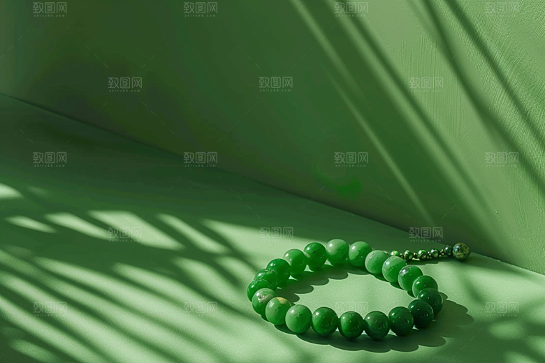 翡翠玉石装饰高清摄影图