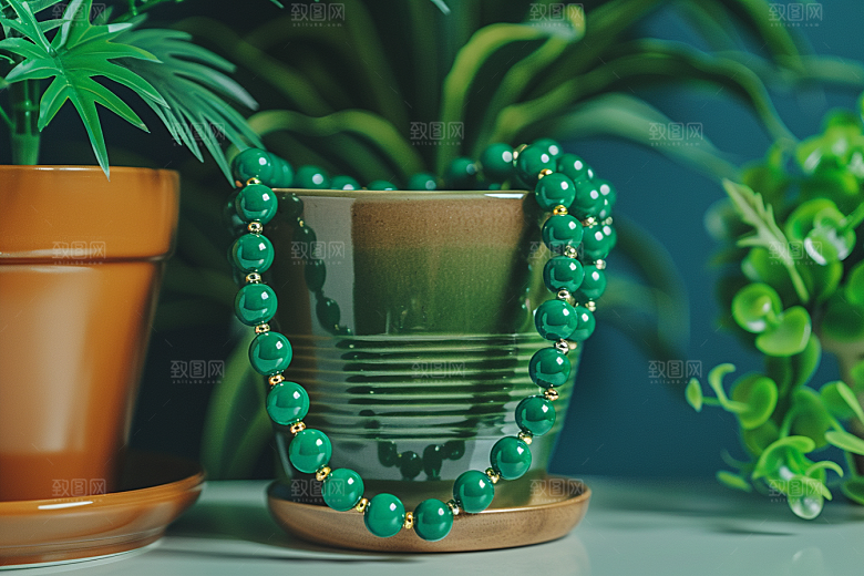 翡翠玉石大气奢华摄影图