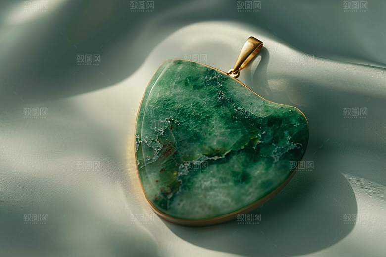 翡翠玉石高清首饰摄影图