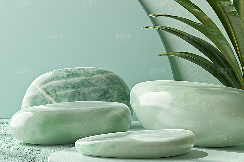 翡翠玉石奢侈品富贵摄影图