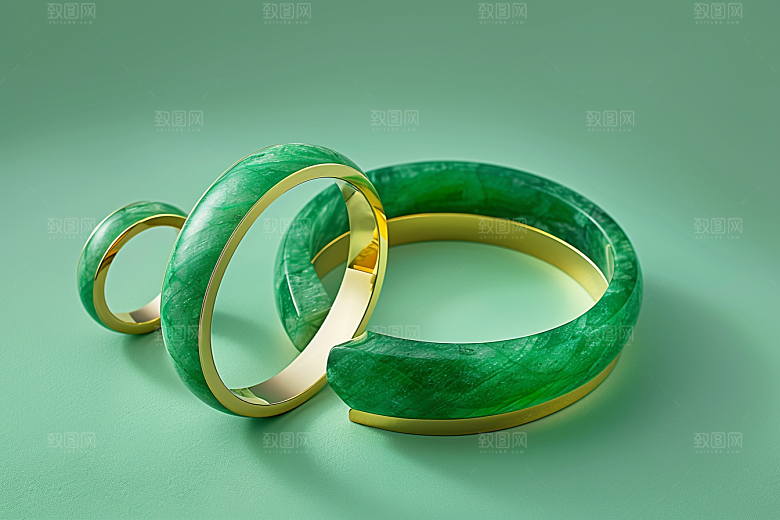翡翠玉石高清装饰摄影图