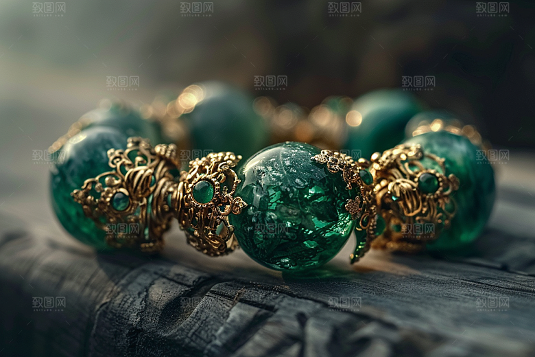 翡翠玉石精美艺术摄影图