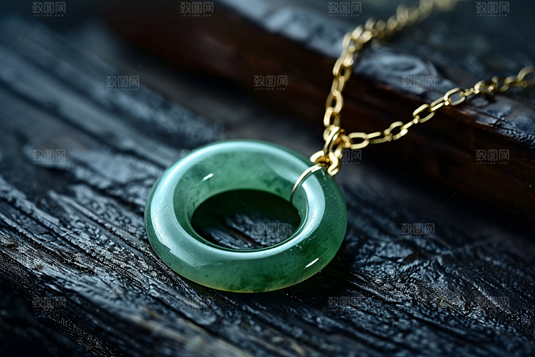 翡翠玉石珠宝富贵摄影图