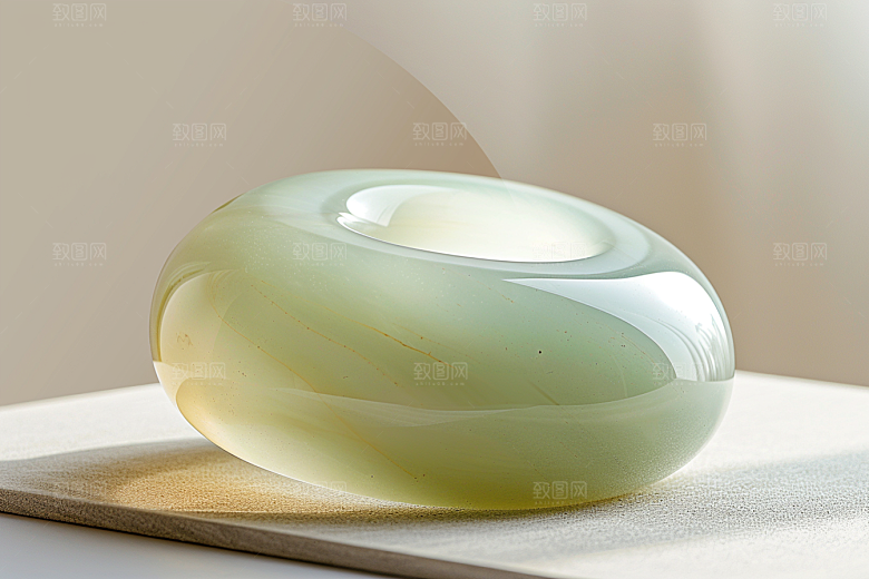翡翠玉石首饰奢侈品摄影图