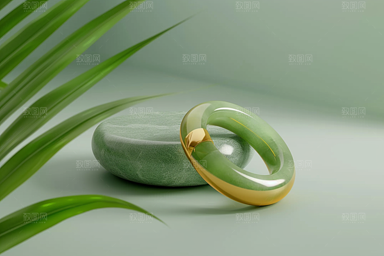 翡翠玉石富贵高清摄影图