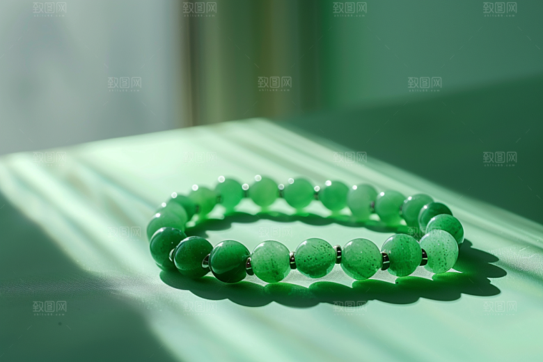 翡翠玉石珠宝富贵摄影图