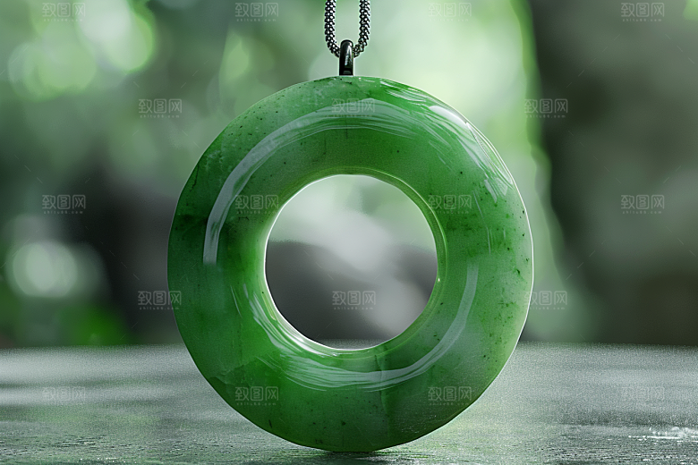 翡翠玉石金镶玉大气摄影图