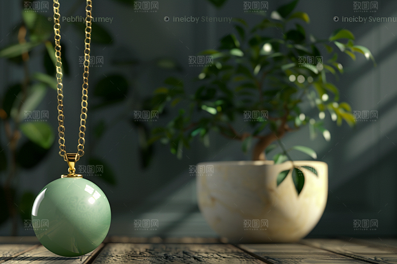 翡翠玉石艺术奢侈品摄影图