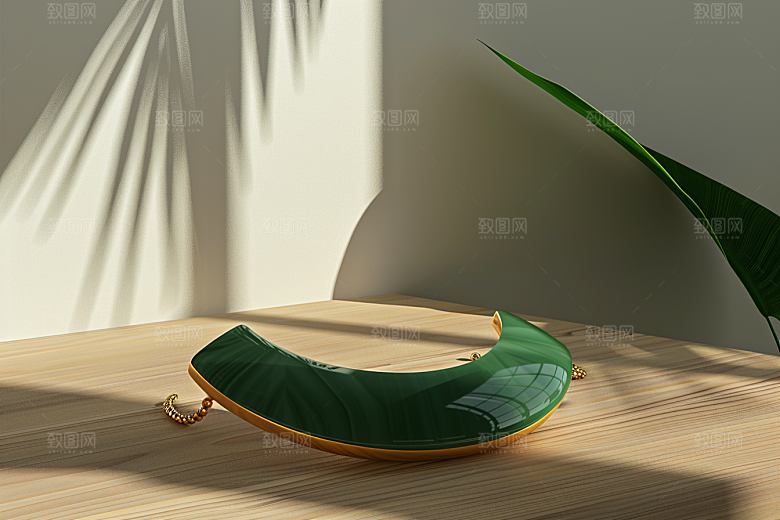 翡翠玉石通透艺术摄影图
