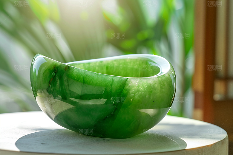 翡翠玉石奢侈品装饰摄影图